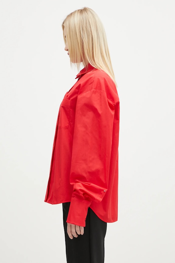 Sportmax koszula bawełniana Gesso 2422116023600 czerwony AW24