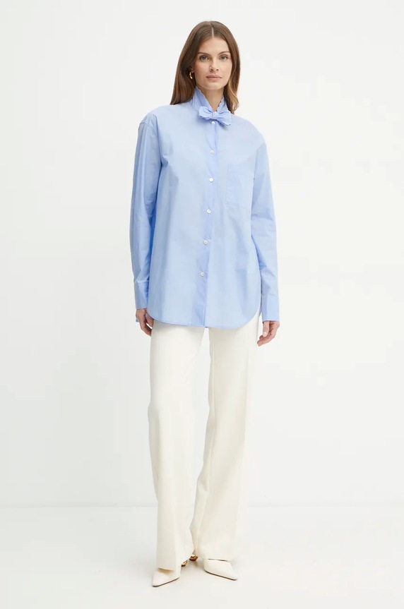 Бавовняна сорочка Forte Forte 13306.myshirt блакитний AW24