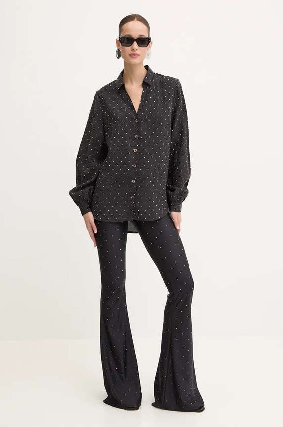 Never Fully Dressed koszula Miley Shirt NFDTO1572 czarny AW24