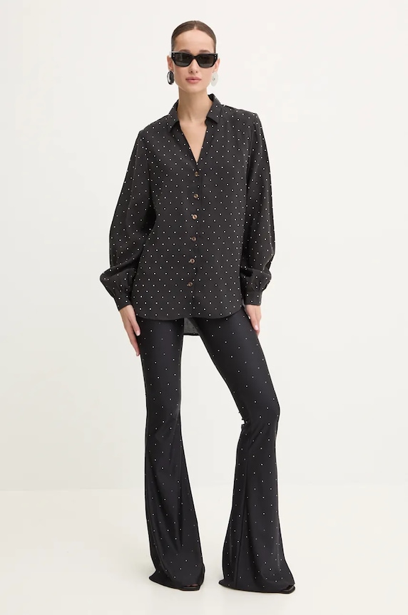 Never Fully Dressed koszula Miley Shirt NFDTO1572 czarny AW24