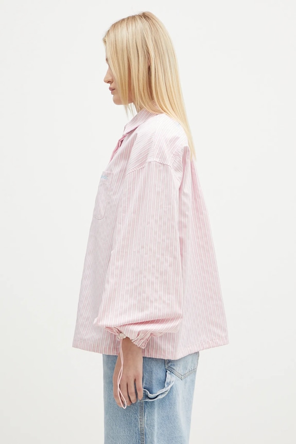 Fiorucci cotton shirt Elasticated Balloon Sleeve W01FPTLO170CO01PN03 pink AW24