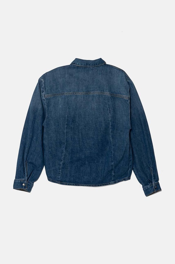 Calvin Klein Jeans camicia jeans bambino/a IG0IG02523.9BYH.128.176 blu AW24