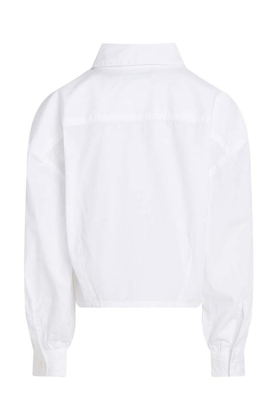 Detská bavlnená košeľa Calvin Klein Jeans IG0IG02525.9BYH.104.116 biela AW24