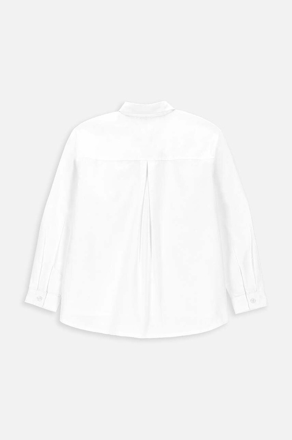 Детская хлопковая рубашка Coccodrillo WC4140101BSG белый AW24