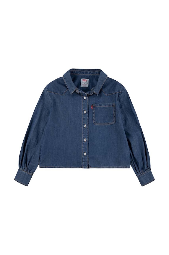 Levi's gyerek farmerdzseki L/S WESTERN DENIM SHIRT farmer kék 4EL063