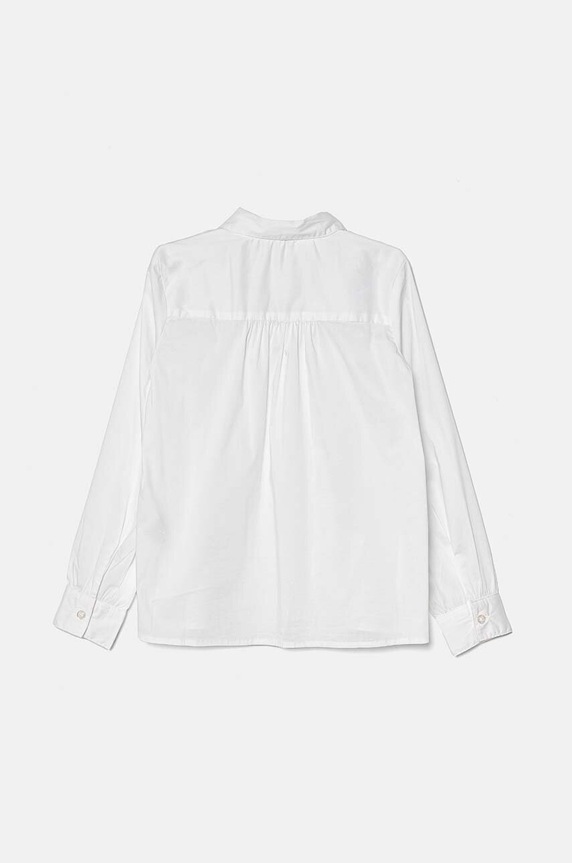 Detská košeľa United Colors of Benetton 5PKACQ00M.G.Repro.9BYH biela AW24