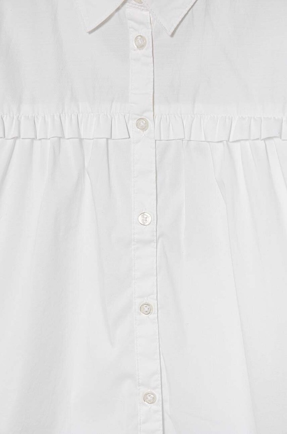 Dievča Detská košeľa United Colors of Benetton 5PKACQ00M.G.Repro.9BYH biela