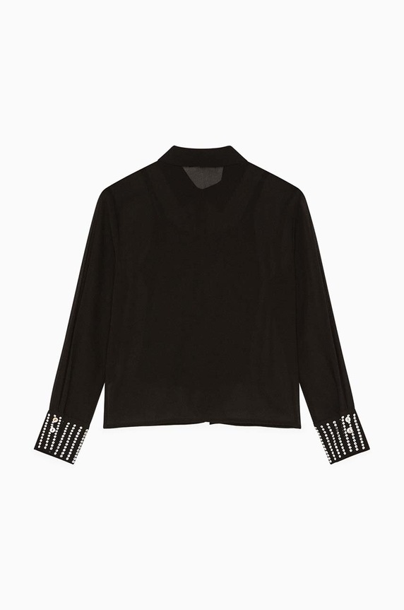 Детская рубашка Patrizia Pepe 7C0252 чёрный AW24