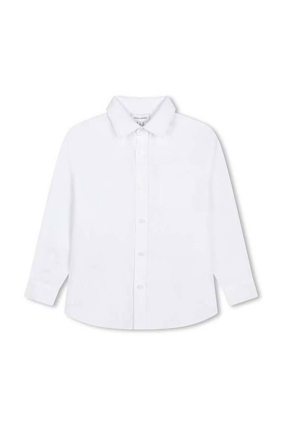Marc Jacobs camasa de bumbac pentru copii lung alb W60254.114.150