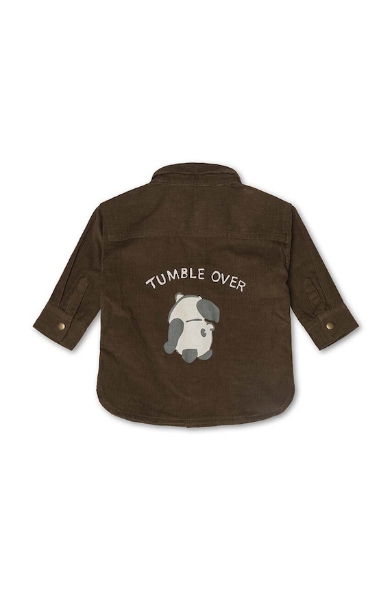 Băieți That's mine cămașă de bumbac pentru copii Frode shirt 117161 maro