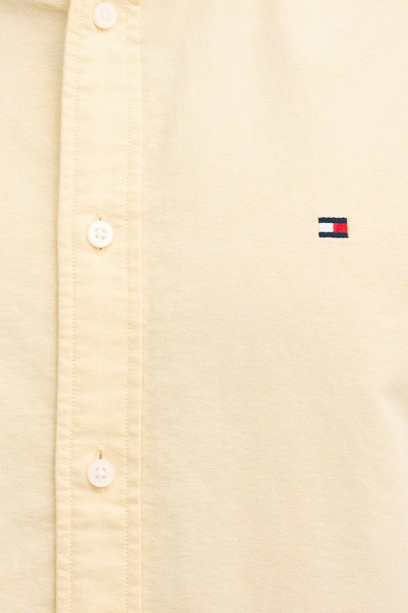 Bavlnená košeľa Tommy Hilfiger MW0MW35774 žltá