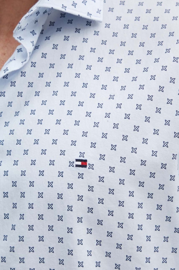 Bavlněná košile Tommy Hilfiger MW0MW35793 modrá AW24