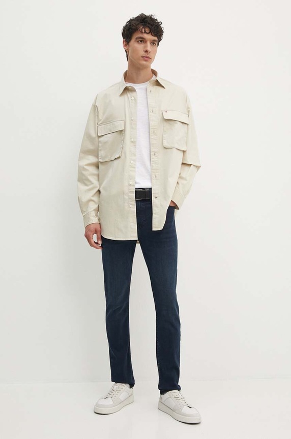 Ruházat Tommy Hilfiger ing MW0MW35817 bézs