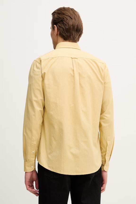 Одяг Бавовняна сорочка BOSS Orange 50519707 жовтий