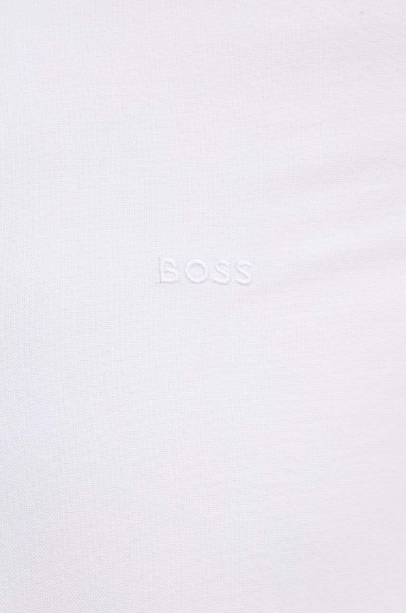 Bavlnená košeľa BOSS 50520265 biela SS25