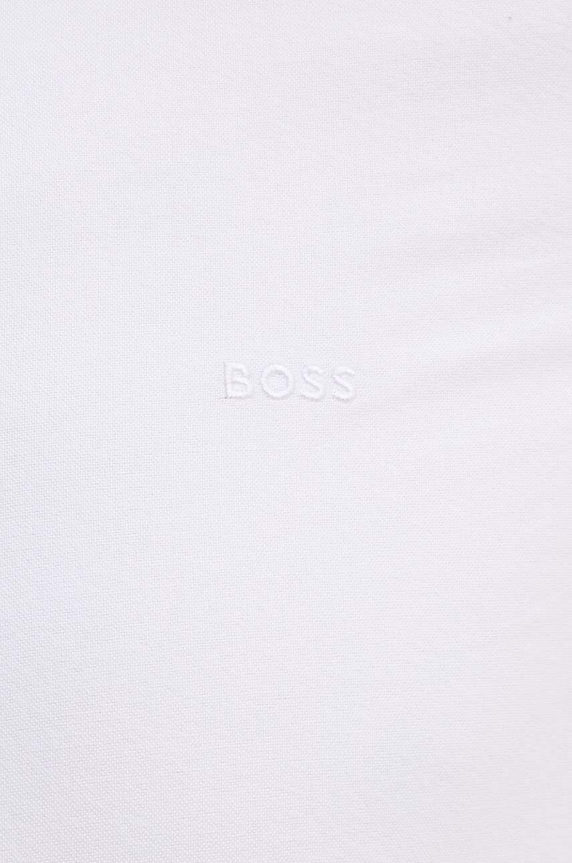 Bavlnená košeľa BOSS 50520265 biela SS25