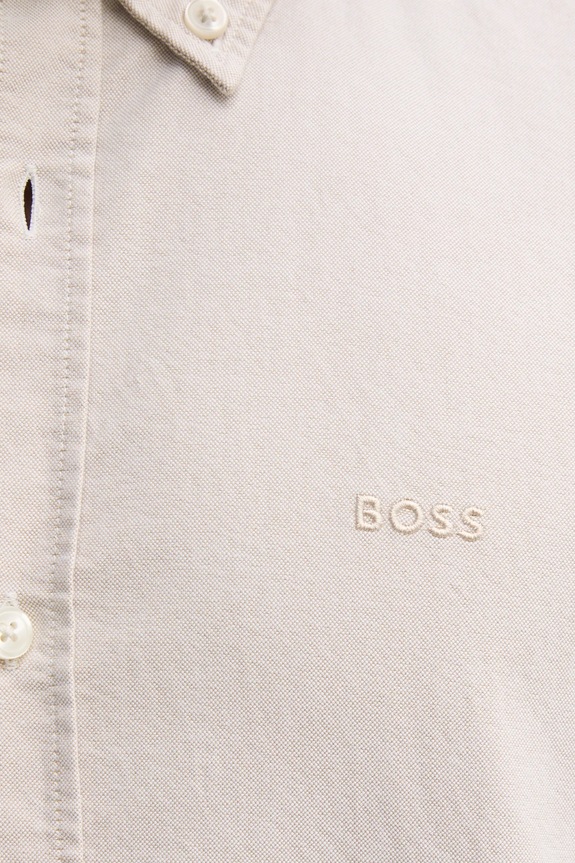 BOSS koszula bawełniana 50520265 beżowy