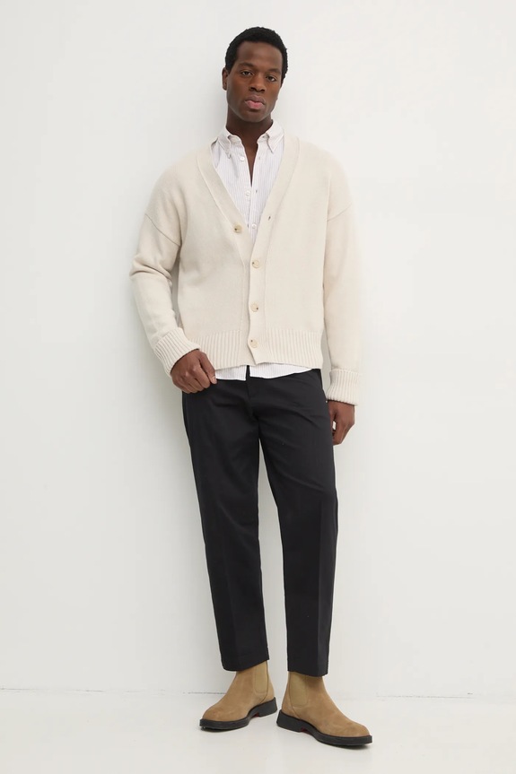 BOSS koszula bawełniana 50520275 biały SS25