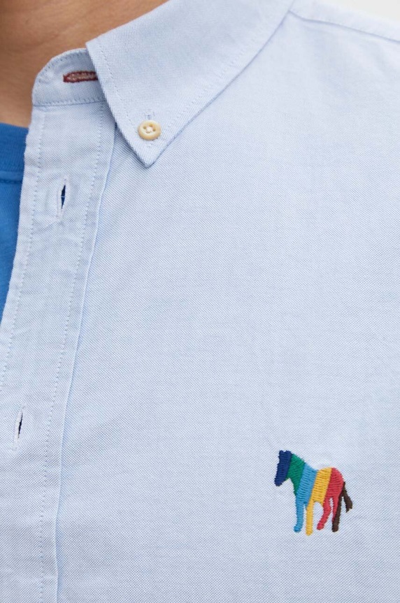 Pamučna košulja PS Paul Smith M2R.599R.N21846 plava AW24