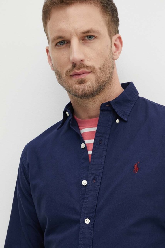 Polo Ralph Lauren cotton shirt 710767828 navy