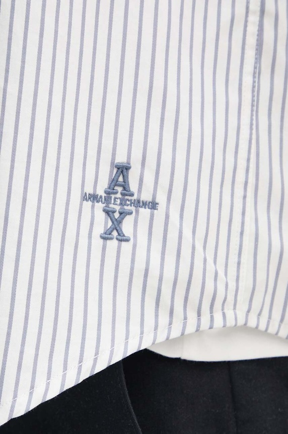 Armani Exchange koszula bawełniana 6DZCL5.ZN5FZ biały AW24