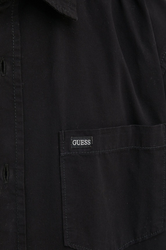 Бавовняна сорочка Guess Jeans M4YH35.WGCF1 чорний