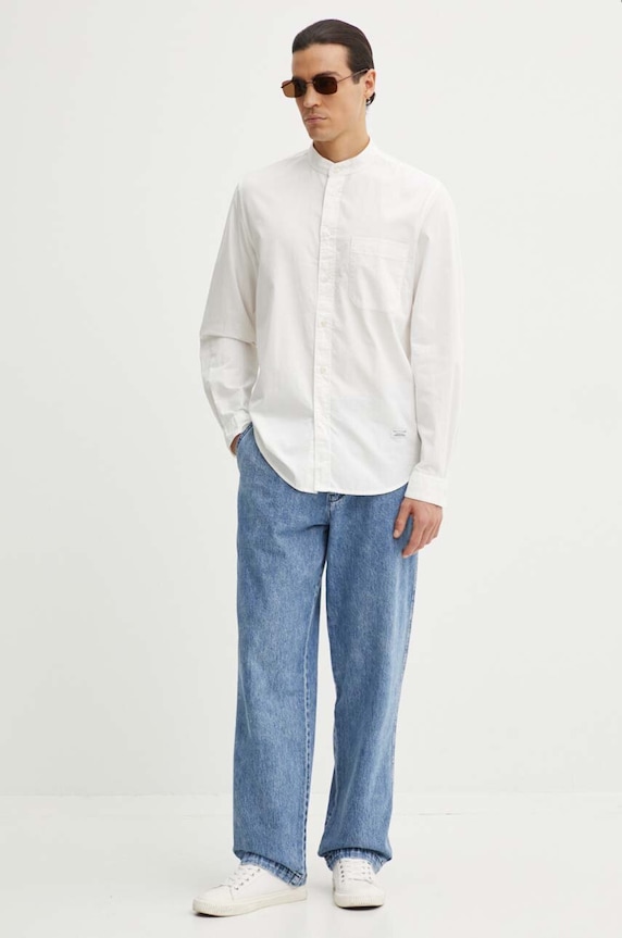 Marc O'Polo koszula bawełniana DENIM 5000000295 biały AW24