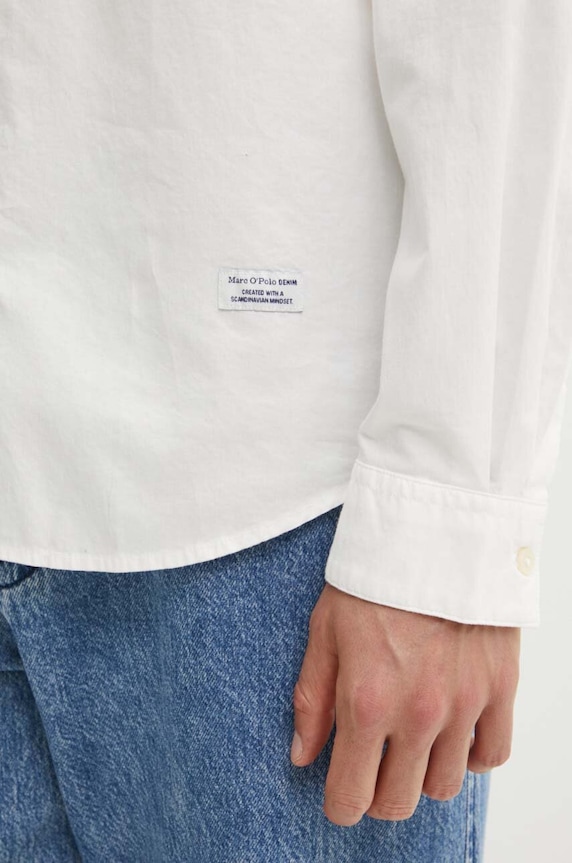 Marc O'Polo koszula bawełniana DENIM 5000000295 biały