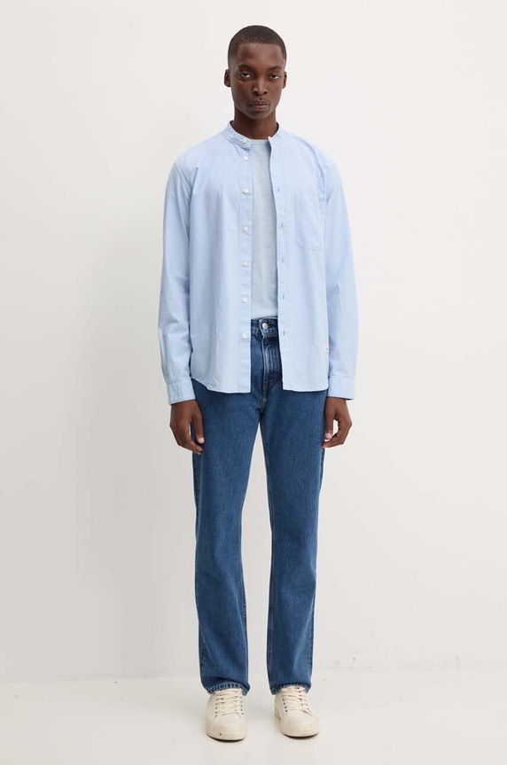 Marc O'Polo koszula bawełniana DENIM 5000000295 niebieski AW24