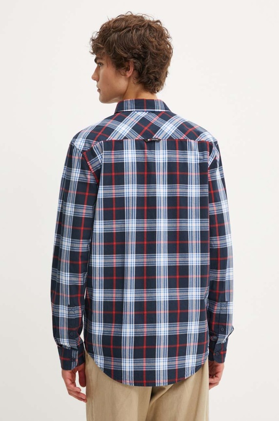 Tommy Jeans camasa din bumbac bleumarin DM0DM19512