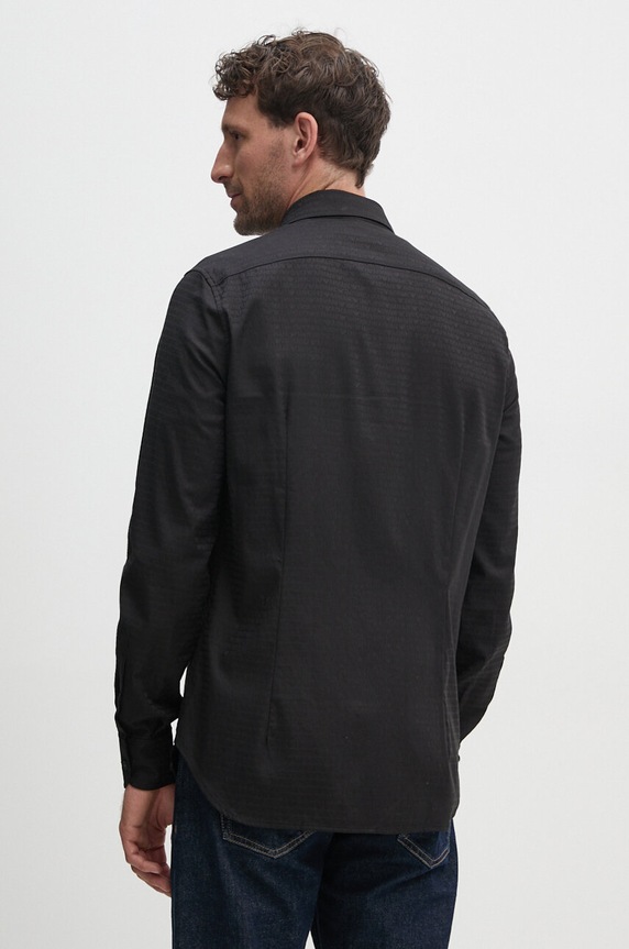 Emporio Armani camicia in cotone nero 6D1C86.1NIUZ