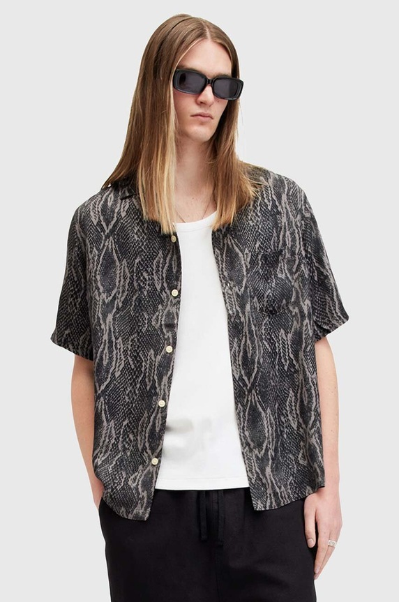 Košile AllSaints BOOMSLANG SS vícebarevná M070SA