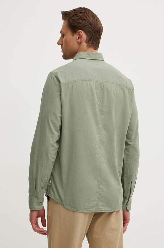 Odzież Pepe Jeans koszula bawełniana MARCEL PM308566 zielony