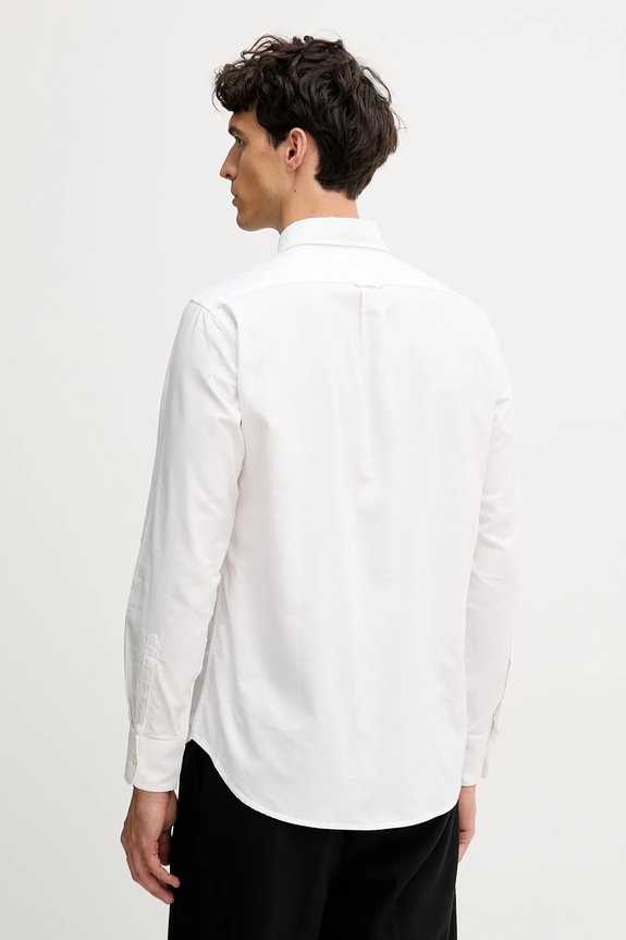 Oblačila United Colors of Benetton Srajca moška bombažna 5FGBUQ04C bela