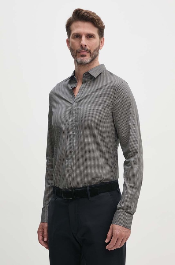 Armani Exchange koszula wzorzyste beżowy 6DZC25.ZNEAZ