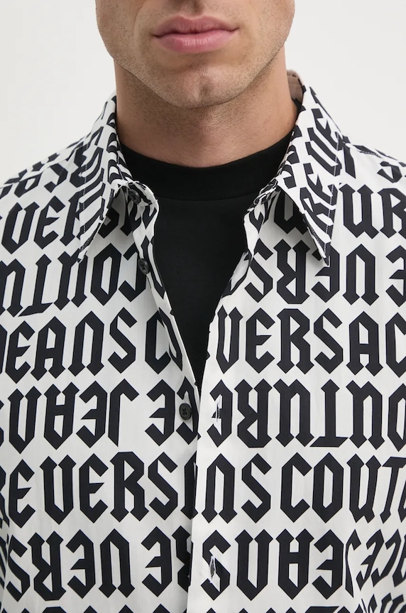 Versace Jeans Couture koszula bawełniana 77GAL2R0.NS469 biały