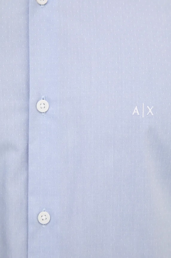 Bavlnená košeľa Armani Exchange 6DZC22.ZN5SZ modrá