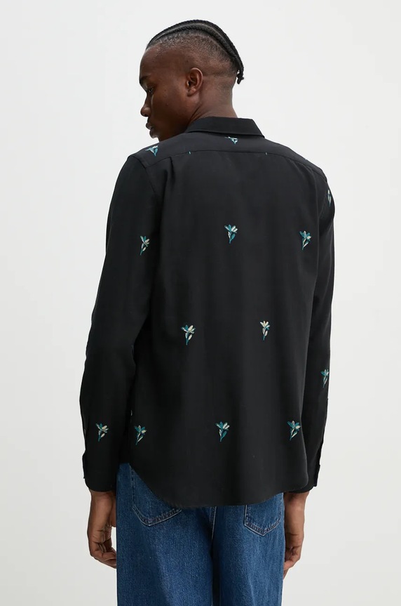 Îmbrăcăminte PS Paul Smith camasa din bumbac M2R.614P.N22179 negru