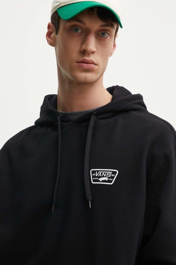 Bavlněná mikina Vans černá VN000HNZBLK1