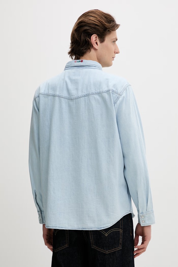 Îmbrăcăminte Levi's cămașă jeans A1919 albastru