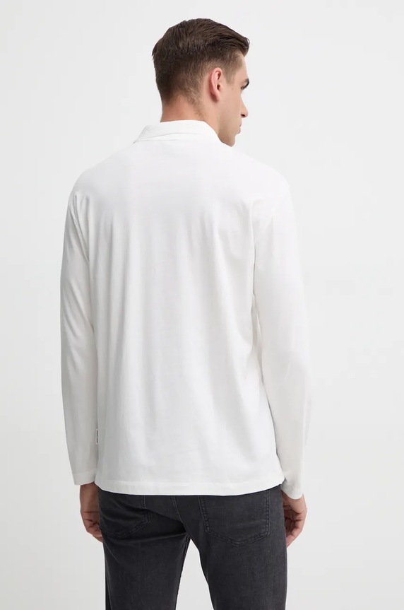 Oblečení Bavlněné tričko s dlouhým rukávem Armani Exchange XM000059.AF10362 bílá