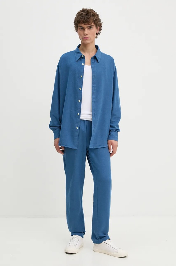 Сорочка American Vintage MDAK06AH24 блакитний AW24