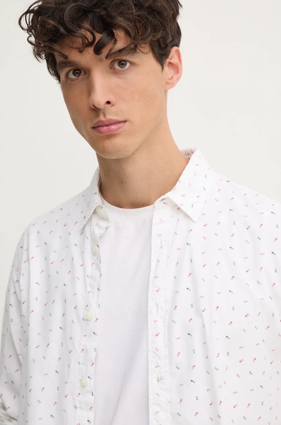 Pepe Jeans koszula bawełniana MEIR PM308718 biały