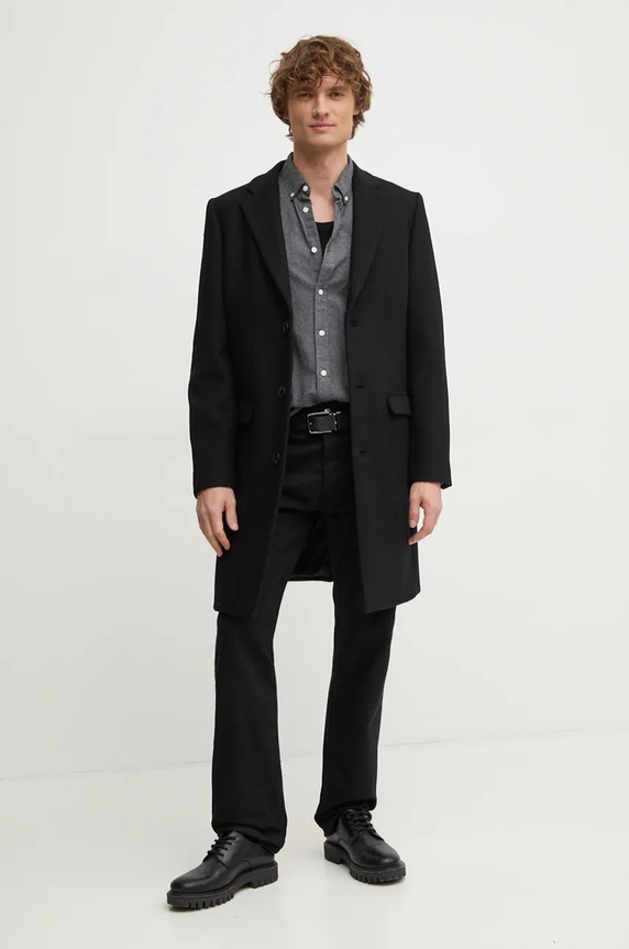 Odzież Pepe Jeans koszula bawełniana MIKE PM308719 szary