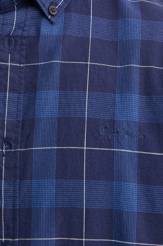 Pepe Jeans koszula bawełniana MITCHEL PM308722 granatowy