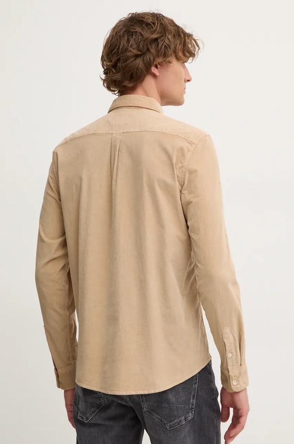 Pepe Jeans koszula sztruksowa MILLER beżowy PM308730