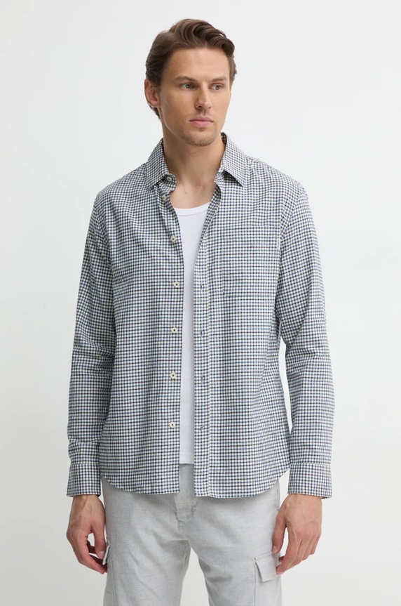Košeľa Pepe Jeans MICK káro modrá PM308733