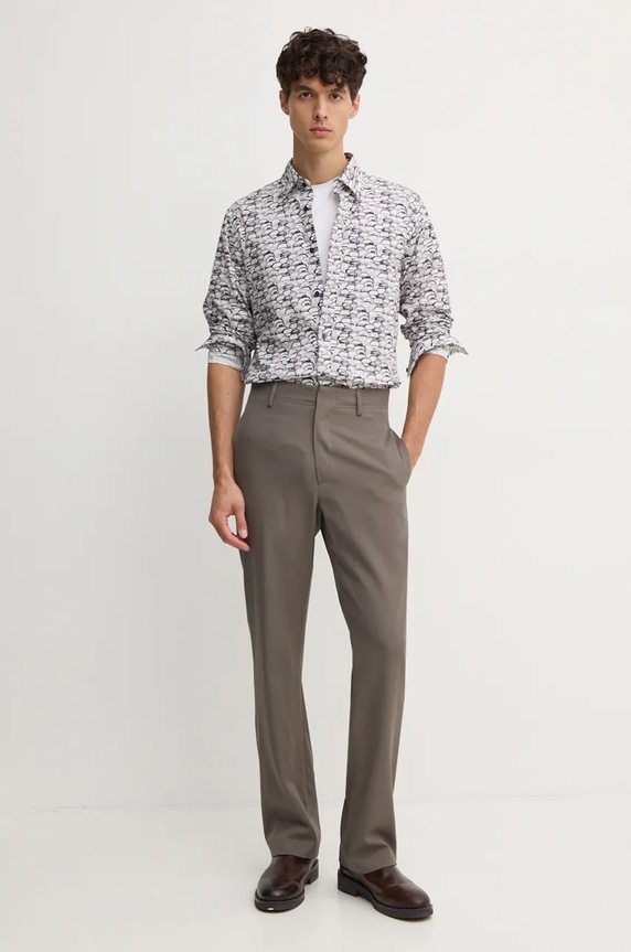 Joop! koszula bawełniana 30043533 zielony AW24