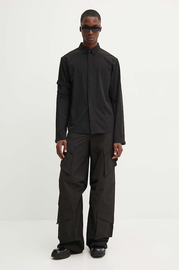Heliot Emil koszula PREAW24.M.05.053.BLK01 czarny AW24
