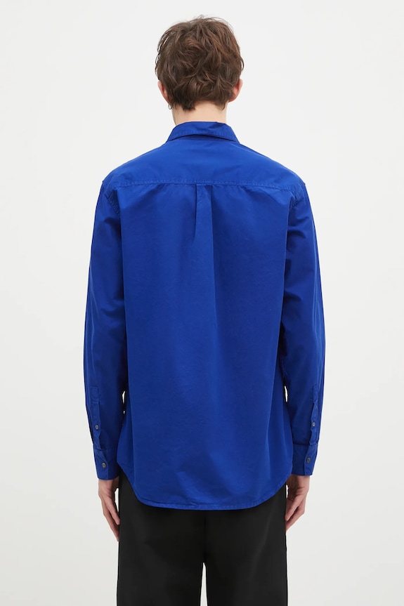 Дрехи Памучна риза Wood Wood Nico Shirt 12435300.1189 син